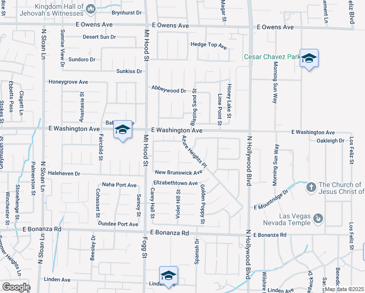 map of restaurants, bars, coffee shops, grocery stores, and more near 1145 Clairville Street in Las Vegas