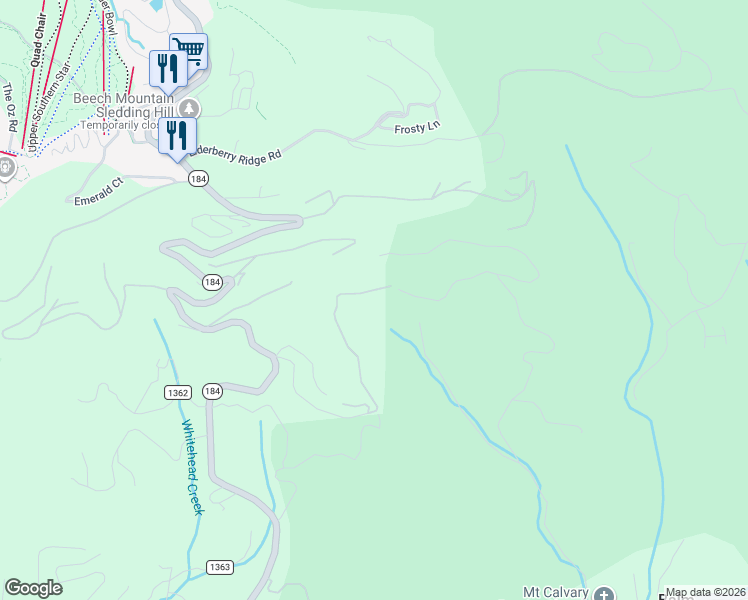 map of restaurants, bars, coffee shops, grocery stores, and more near 595-700 Grey Fox Ridge Road in Banner Elk