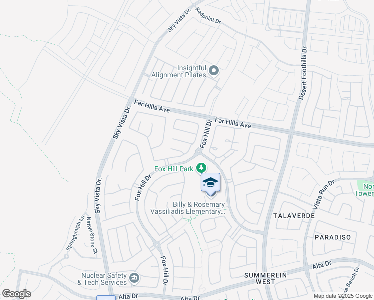 map of restaurants, bars, coffee shops, grocery stores, and more near 12024 Vibrato Court in Las Vegas