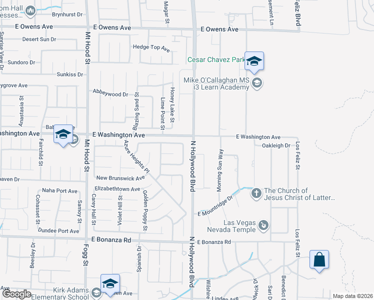 map of restaurants, bars, coffee shops, grocery stores, and more near 1166 Panorama Heights Street in Las Vegas