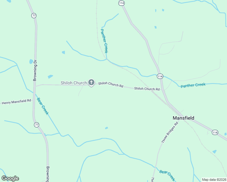 map of restaurants, bars, coffee shops, grocery stores, and more near 628 Shiloh Church Rd in Mansfield