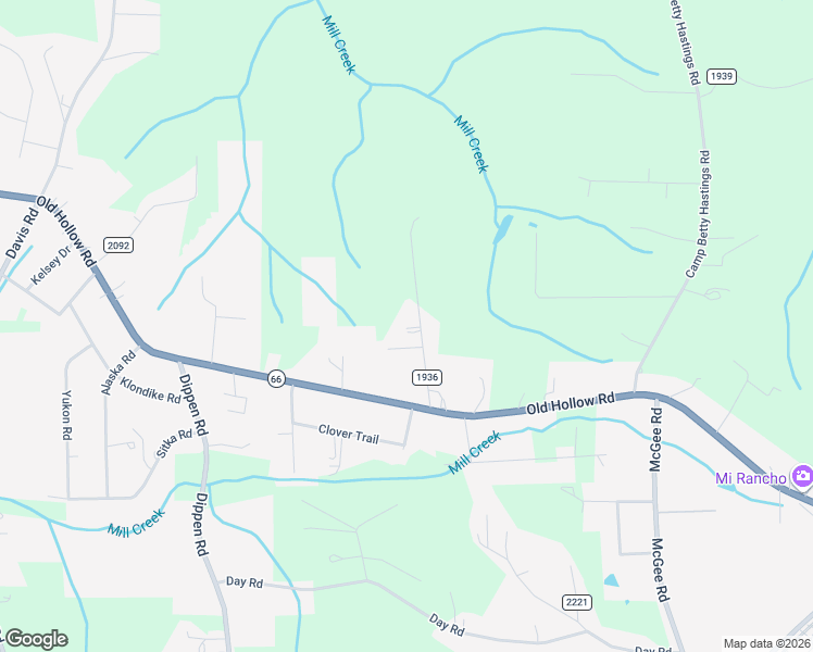 map of restaurants, bars, coffee shops, grocery stores, and more near 4046 Bonne Venture Road in Walkertown