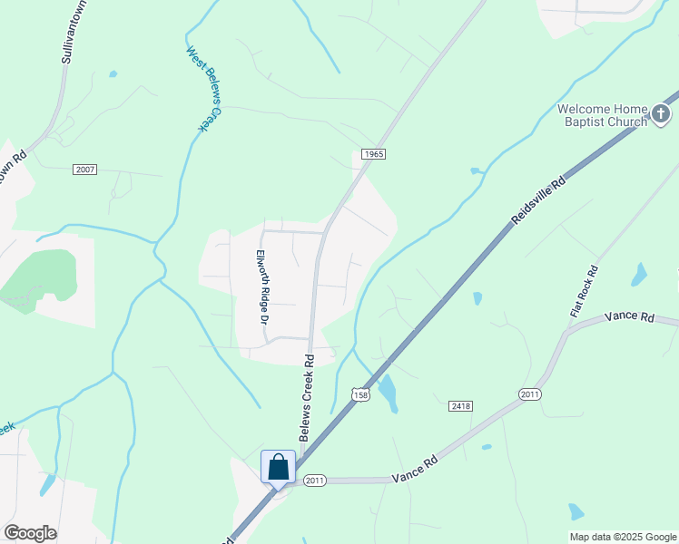 map of restaurants, bars, coffee shops, grocery stores, and more near 5366 Buxbury Court in Walkertown