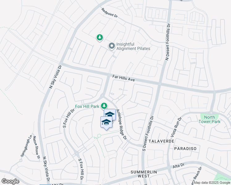 map of restaurants, bars, coffee shops, grocery stores, and more near 164 Lomita Heights Drive in Las Vegas