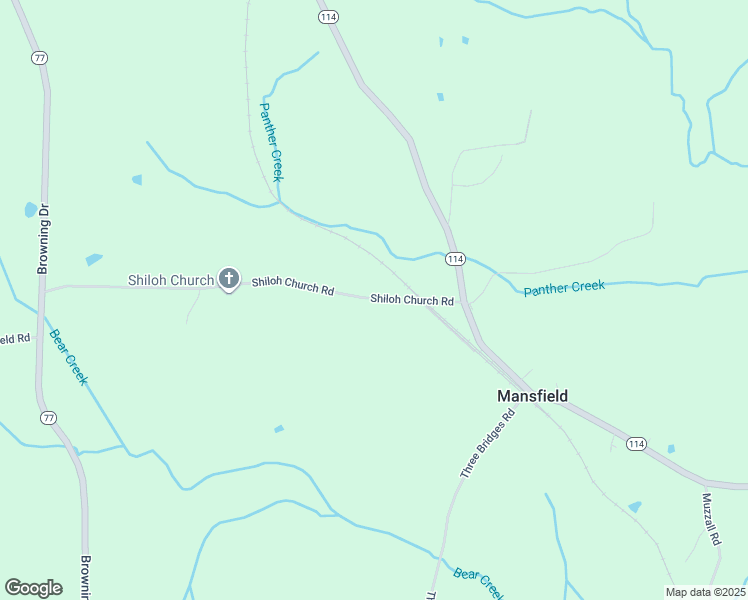 map of restaurants, bars, coffee shops, grocery stores, and more near 775 Shiloh Church Road in Mansfield