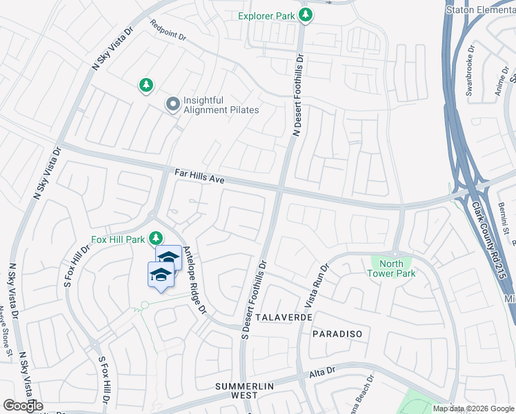 map of restaurants, bars, coffee shops, grocery stores, and more near 11820 Saverio Avenue in Las Vegas