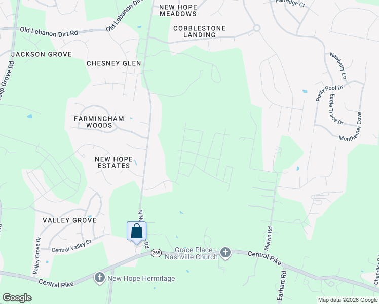 map of restaurants, bars, coffee shops, grocery stores, and more near 505 Kemp Drive in Nashville