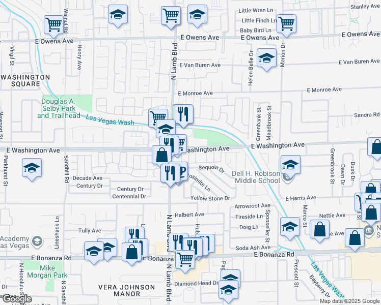map of restaurants, bars, coffee shops, grocery stores, and more near 895 Flagstone Way in Las Vegas