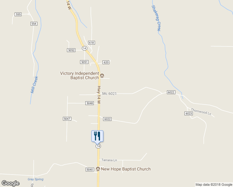 map of restaurants, bars, coffee shops, grocery stores, and more near Mc 6021 in Yellville