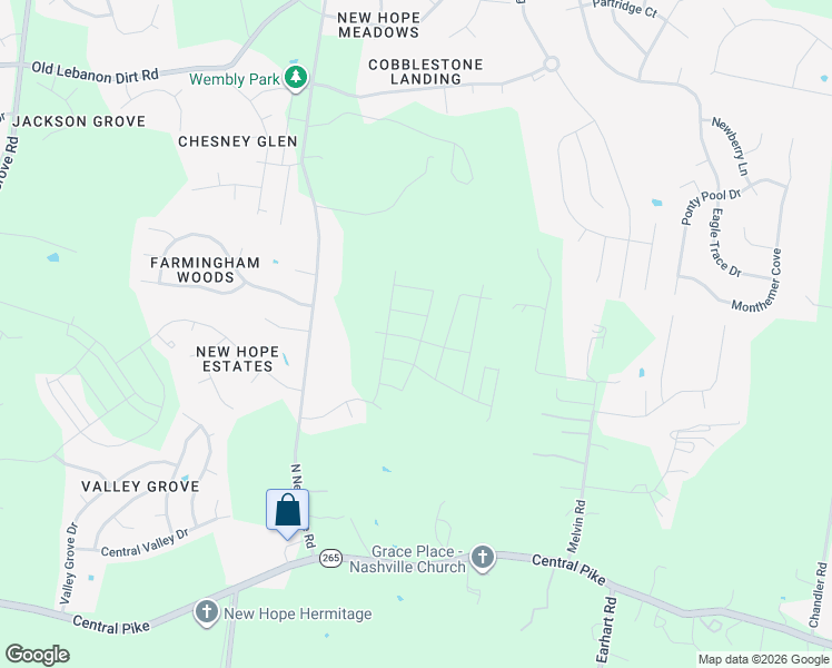 map of restaurants, bars, coffee shops, grocery stores, and more near 817 Regimental Drive in Nashville