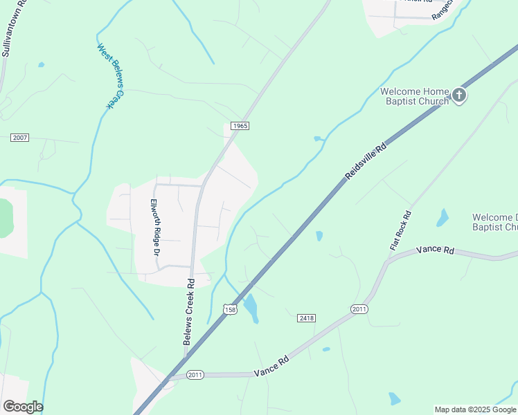 map of restaurants, bars, coffee shops, grocery stores, and more near 6850 Kitty Lane in Belews Creek