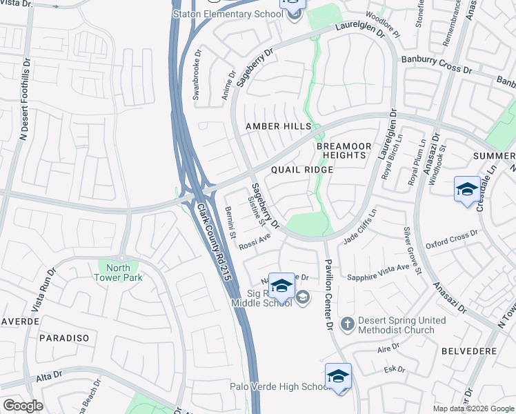 map of restaurants, bars, coffee shops, grocery stores, and more near 832 Sistine Street in Las Vegas