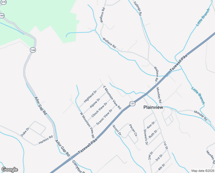 map of restaurants, bars, coffee shops, grocery stores, and more near 160 Smith Road in Corryton