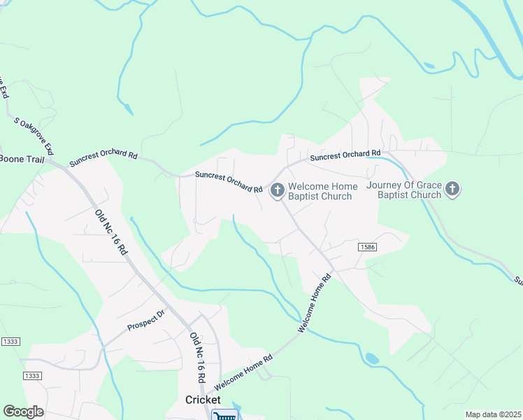 map of restaurants, bars, coffee shops, grocery stores, and more near 826 Suncrest Orchard Road in North Wilkesboro
