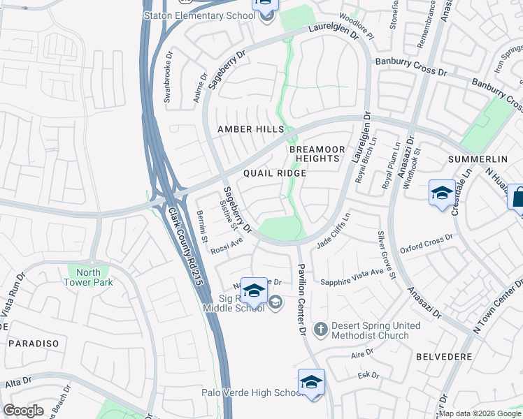 map of restaurants, bars, coffee shops, grocery stores, and more near 11004 Cliff Swallow Avenue in Las Vegas