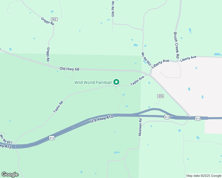map of restaurants, bars, coffee shops, grocery stores, and more near 14189 Wc Road 852 in Springdale