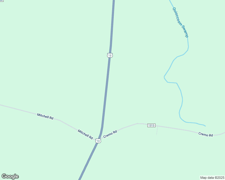 map of restaurants, bars, coffee shops, grocery stores, and more near 2624 U.S. 13 in Ahoskie