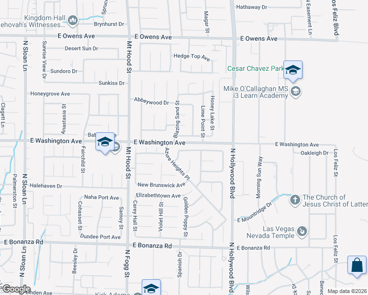 map of restaurants, bars, coffee shops, grocery stores, and more near 6502 Bristle Canyon Avenue in Las Vegas