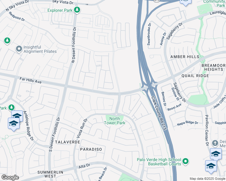 map of restaurants, bars, coffee shops, grocery stores, and more near 11513 Sailing Stone Street in Las Vegas