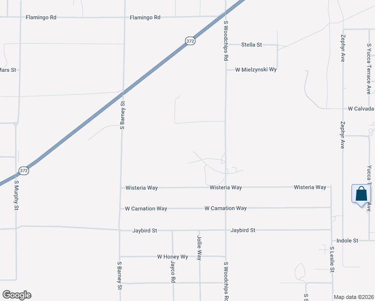 map of restaurants, bars, coffee shops, grocery stores, and more near 2691 West Venus Street in Pahrump