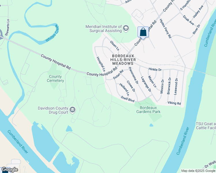 map of restaurants, bars, coffee shops, grocery stores, and more near 3210 Camilla Caldwell Lane in Nashville