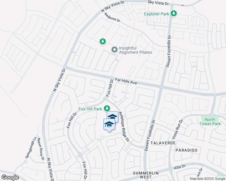 map of restaurants, bars, coffee shops, grocery stores, and more near 97 Lomita Heights Drive in Las Vegas