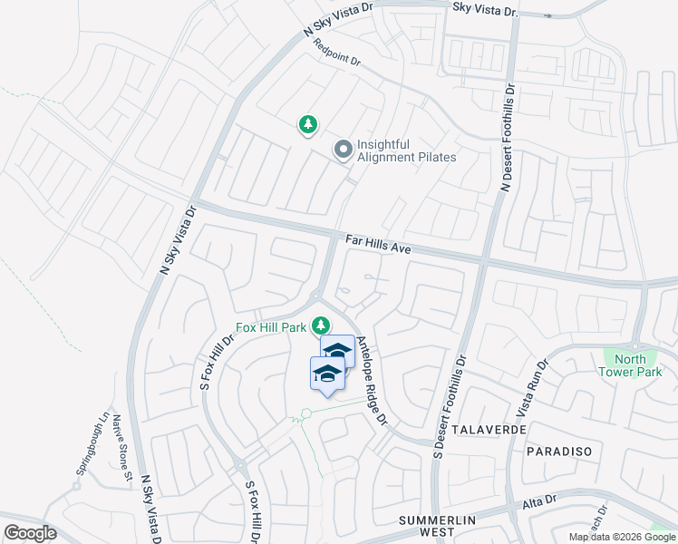 map of restaurants, bars, coffee shops, grocery stores, and more near 97 Lomita Heights Drive in Las Vegas