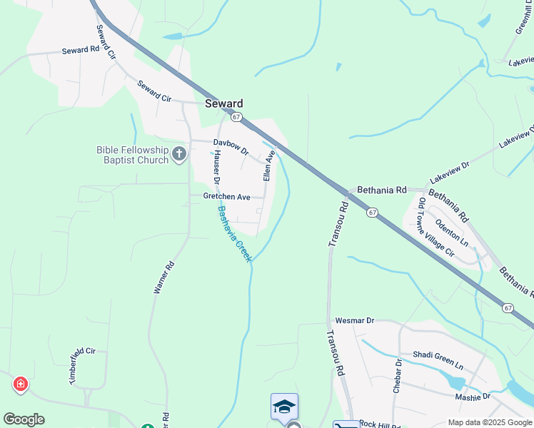 map of restaurants, bars, coffee shops, grocery stores, and more near 4855 Ellen Avenue in Pfafftown