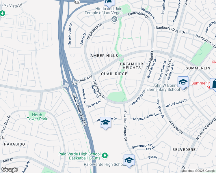 map of restaurants, bars, coffee shops, grocery stores, and more near 11009 Desert Dove Avenue in Las Vegas