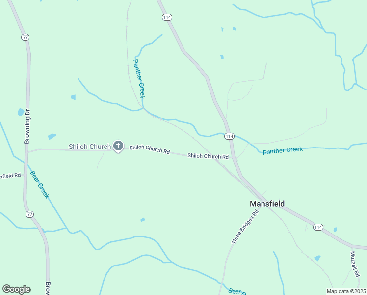 map of restaurants, bars, coffee shops, grocery stores, and more near 775 Shiloh Church Road in Mansfield