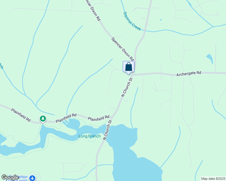 map of restaurants, bars, coffee shops, grocery stores, and more near 5425 North Church Street in Greensboro