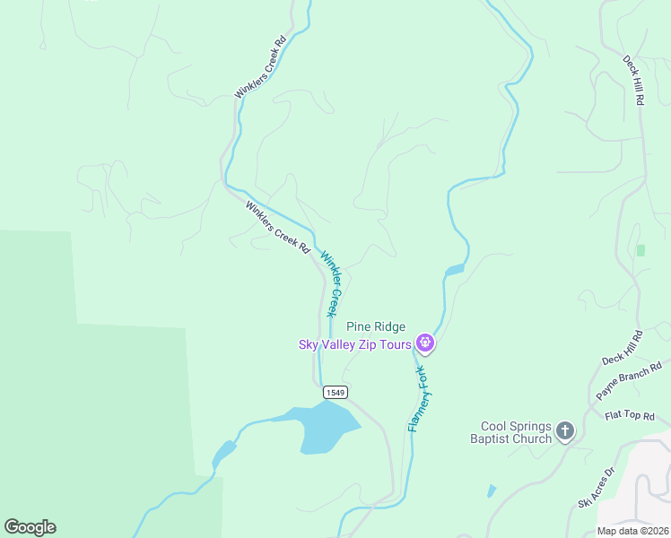 map of restaurants, bars, coffee shops, grocery stores, and more near 117 Rainbow Mountain Road in Boone