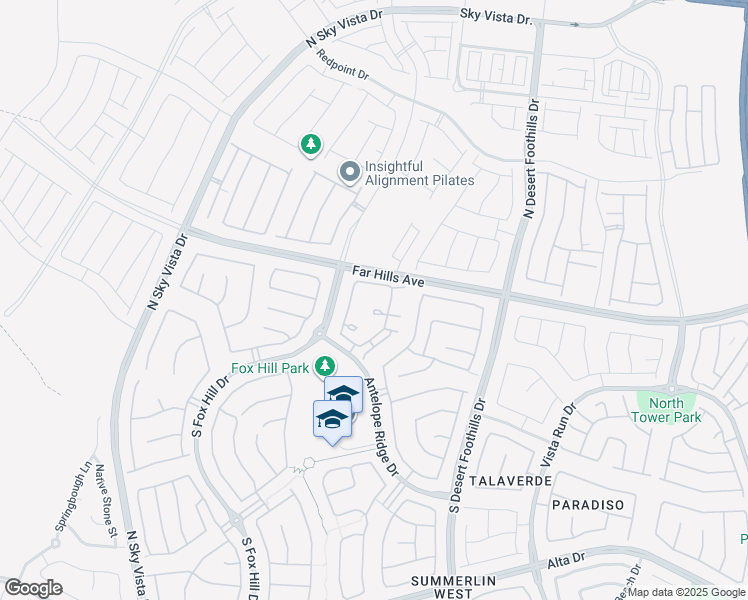 map of restaurants, bars, coffee shops, grocery stores, and more near 37 Alamere Falls Drive in Las Vegas