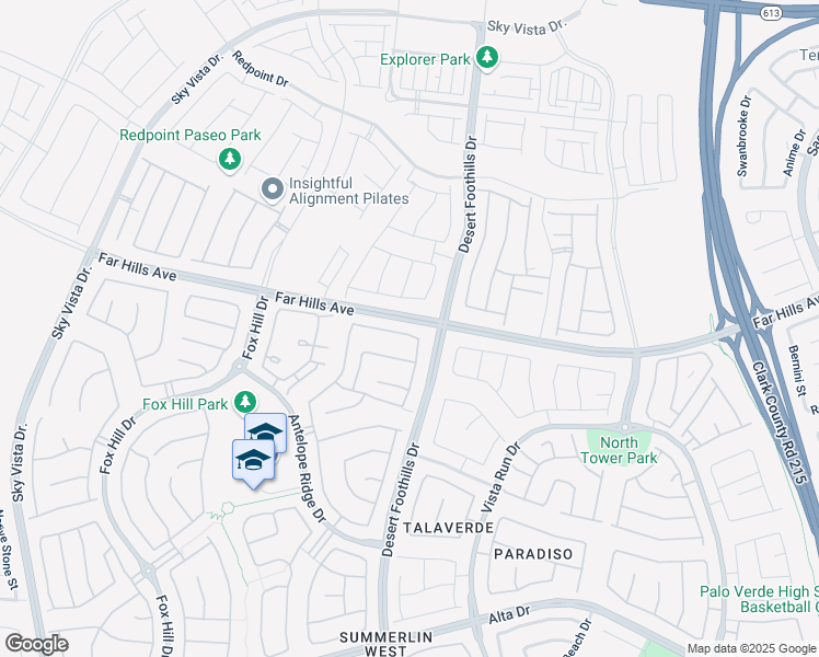 map of restaurants, bars, coffee shops, grocery stores, and more near 11818 Corenzio Avenue in Las Vegas