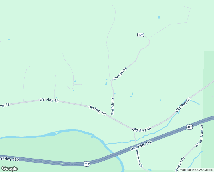 map of restaurants, bars, coffee shops, grocery stores, and more near 15156 Old Highway 68 in Siloam Springs