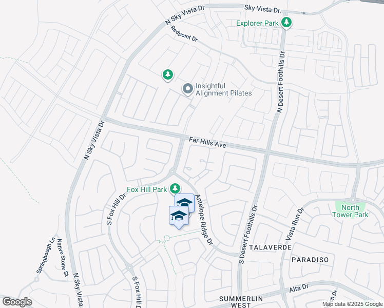 map of restaurants, bars, coffee shops, grocery stores, and more near 56 Lomita Heights Drive in Las Vegas