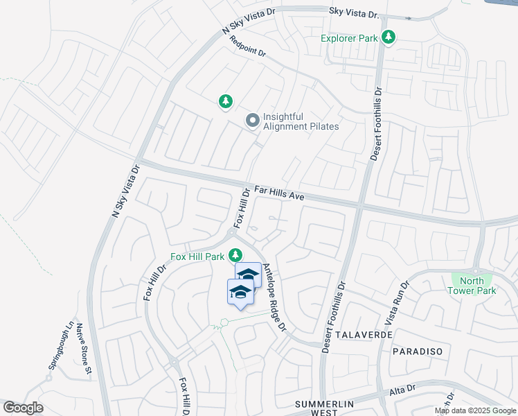 map of restaurants, bars, coffee shops, grocery stores, and more near 56 Lomita Heights Drive in Las Vegas