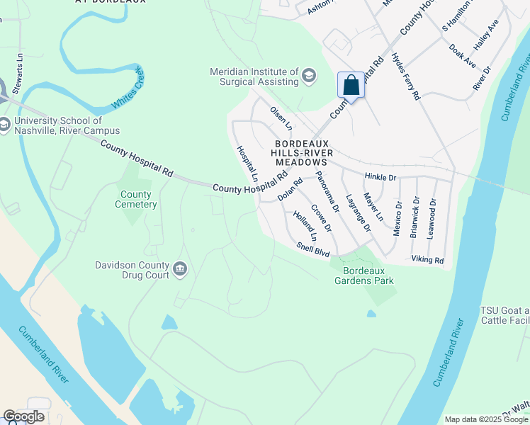 map of restaurants, bars, coffee shops, grocery stores, and more near 3210 Camilla Caldwell Lane in Nashville
