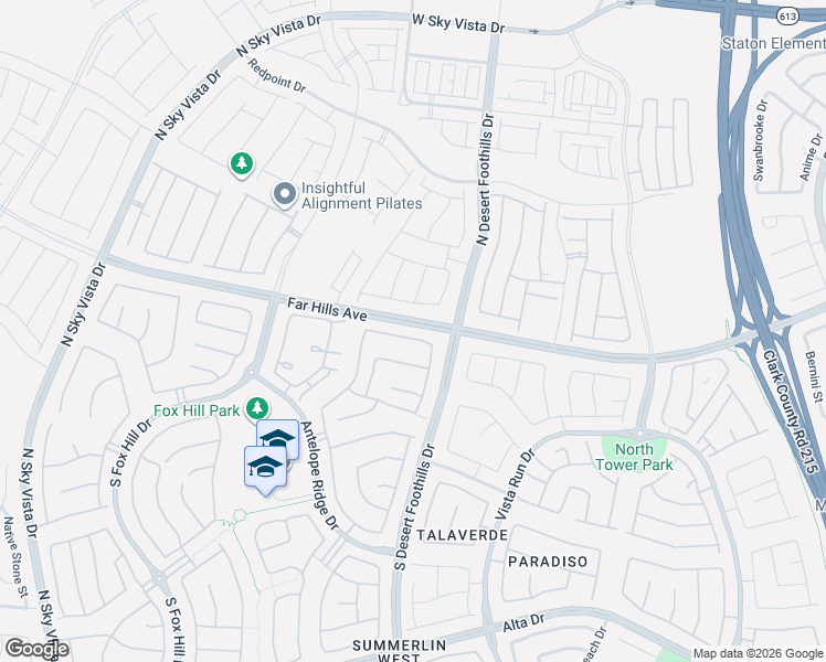 map of restaurants, bars, coffee shops, grocery stores, and more near 11818 Corenzio Avenue in Las Vegas