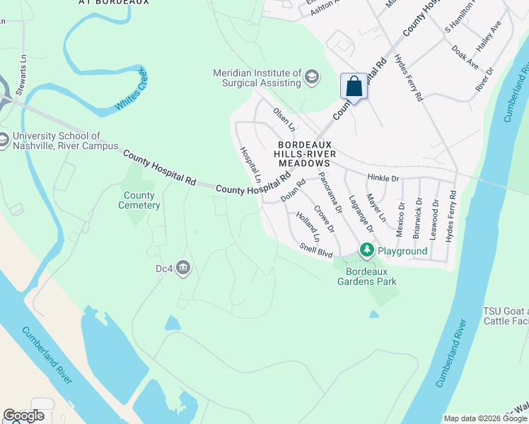 map of restaurants, bars, coffee shops, grocery stores, and more near 3210 Camilla Caldwell Lane in Nashville