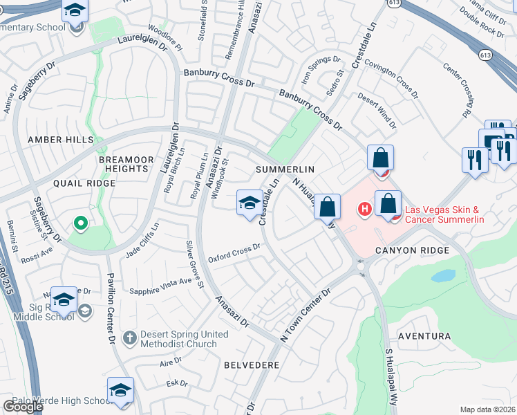 map of restaurants, bars, coffee shops, grocery stores, and more near 808 Midpride Street in Las Vegas