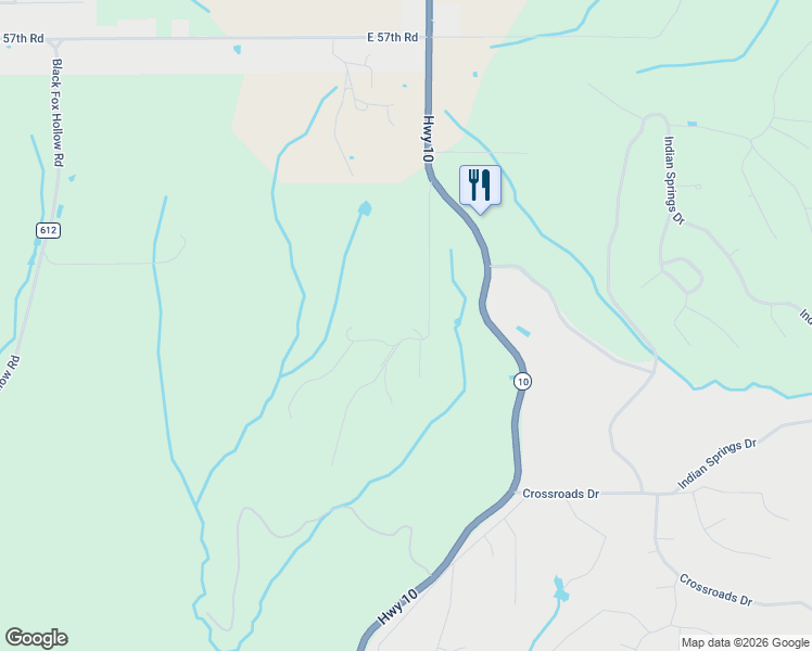 map of restaurants, bars, coffee shops, grocery stores, and more near 57639 South 620 Road in Kansas