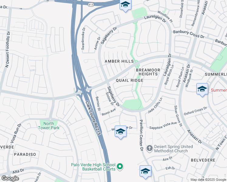 map of restaurants, bars, coffee shops, grocery stores, and more near 813 White Falcon Street in Las Vegas