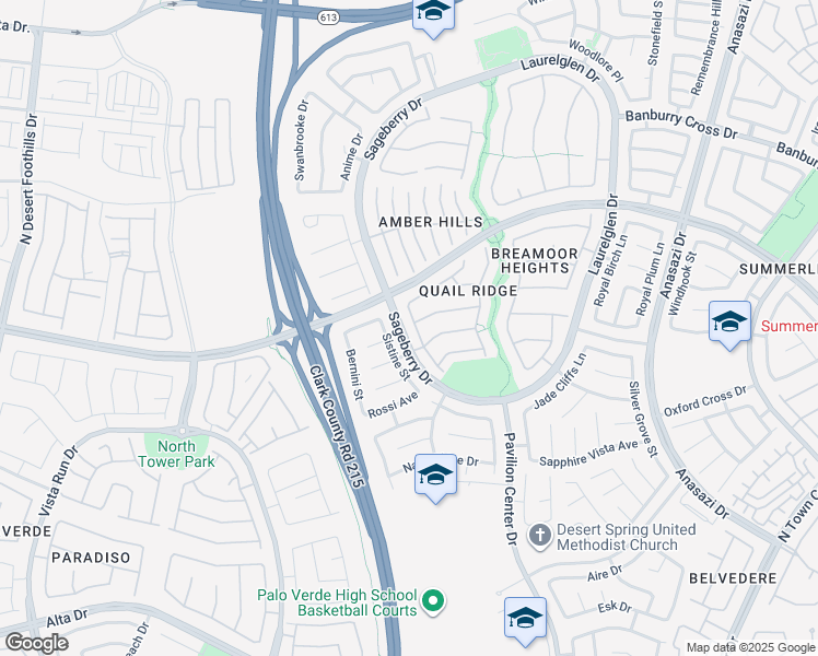 map of restaurants, bars, coffee shops, grocery stores, and more near 813 White Falcon Street in Las Vegas