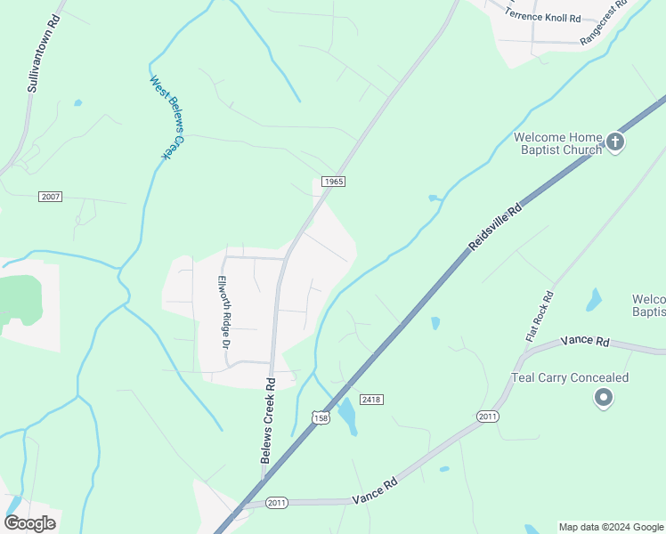 map of restaurants, bars, coffee shops, grocery stores, and more near 6764 Eldred Road in Walkertown