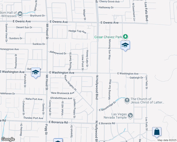map of restaurants, bars, coffee shops, grocery stores, and more near 6641 Lucky Boy Drive in Las Vegas