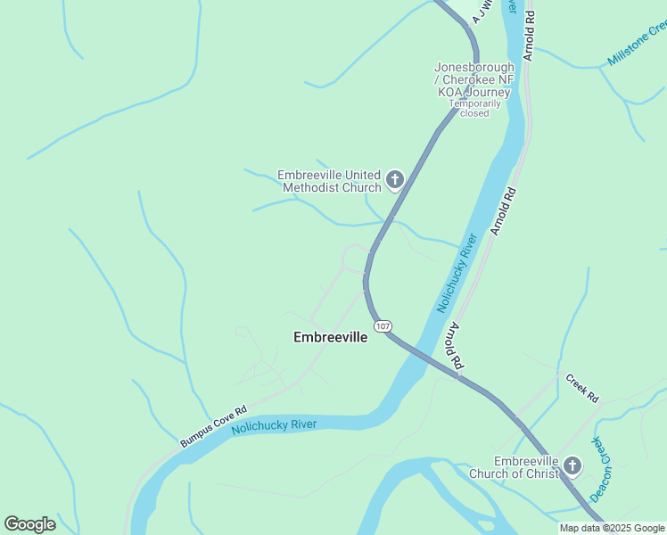 map of restaurants, bars, coffee shops, grocery stores, and more near 120 James Ammons Road in Erwin