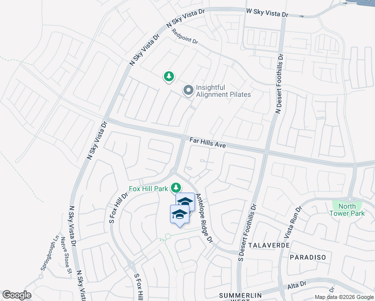 map of restaurants, bars, coffee shops, grocery stores, and more near 41 Lomita Heights Drive in Las Vegas