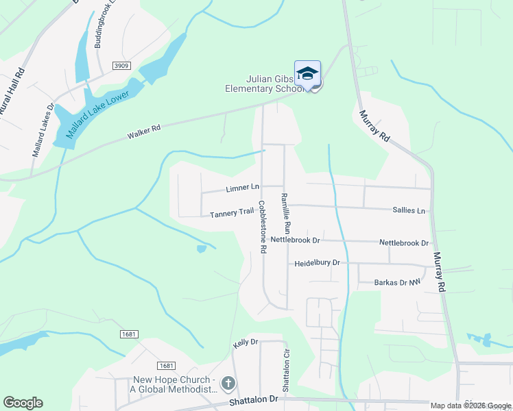 map of restaurants, bars, coffee shops, grocery stores, and more near 5100 Cobblestone Road in Winston-Salem
