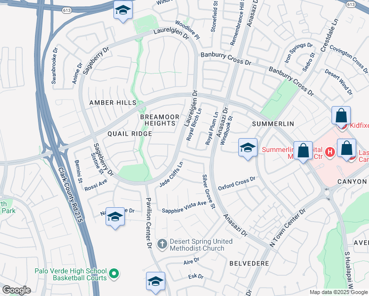map of restaurants, bars, coffee shops, grocery stores, and more near 10645 Redwood Grove Avenue in Las Vegas